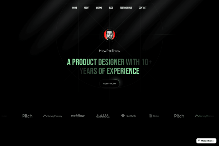 Spark — Portfolio Template - Spark Portfolio Template is fully customizable, allowing you to easily add and remove projects or modify the layout to suit your needs. With its bold and striking dark color scheme, you can showcase your projects and make an impactful impression on potential clients.