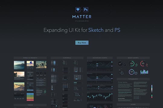 matter - A growing UI resource for Sketch &amp; PS, in both light and dark themes.