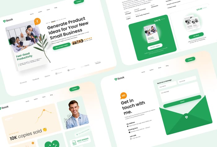 iBook — Premium Template for Authors And Writers - Are you looking to create a great website for your upcoming book, or for you as a book author? Search no more. Presenting Book, our latest premium Framer Template for Book Writers.