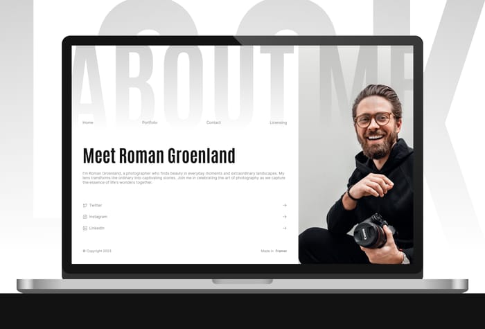 LookFolio — Minimalistic Photography Portfolio - Explore the LookFolio Template a simple, clean, and minimalistic solution that elevates your photography portfolio. LookFolio redefines the way photographers showcase their work, offering a seamless and elegantly understated experience.