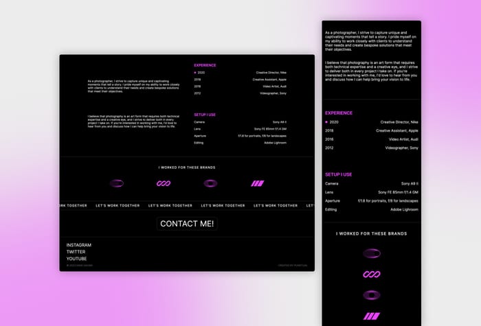 Exposure — Photography Template - Exposure. Designed to enhance the visual impact of your photography, this template offers a modern and minimalist approach that allows your pictures to shine. With its clean lines and aesthetics, Exposure is perfect for showcasing your artistic vision.