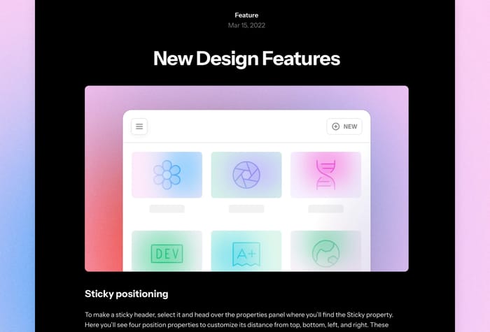 Eon — Changelog Template - Eon is a simple product changelog template that uses Framer CMS. It's perfect for businesses of all sizes that want to keep their customers informed about their products.