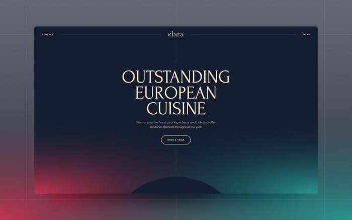 Elara - Restaurant Website Template - Elara Webflow template is highly suitable for creating websites for restaurants, bars, cafes, coffee bars, and market stalls selling food or drinks.
