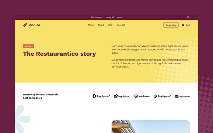 Dinnico - Restaurant Website Template - Dinnico is a premium Webflow ecommerce template created for restaurants. The template is easy to use and fully responsive. Perfect for restaurants of all sizes.
