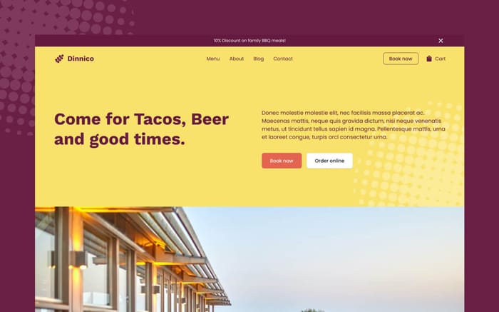 Dinnico - Restaurant Website Template - Dinnico is a premium Webflow ecommerce template created for restaurants. The template is easy to use and fully responsive. Perfect for restaurants of all sizes.