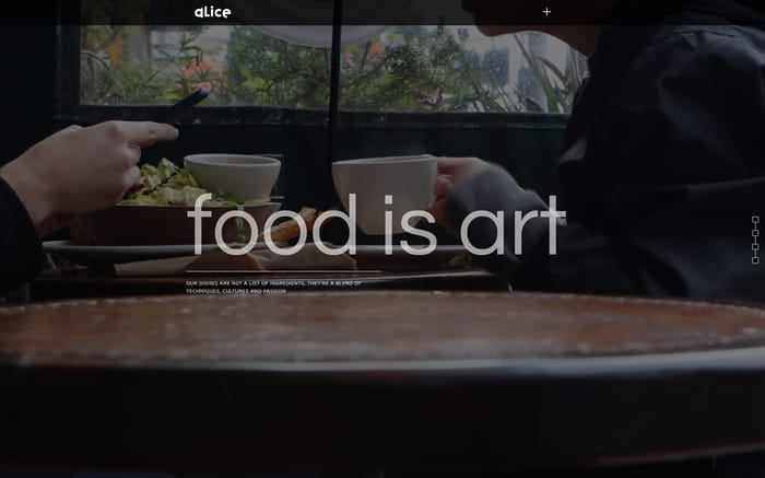 Alice - Restaurant Website Template - This single page template helps you craft a feature-rich website easy to adapt to any food&amp;drink business.