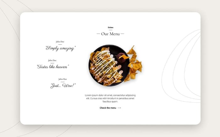 Mexicana - Restaurant Website Template - Mexicana is a stylish, modern Webflow template. Astonish customers with its beautiful design and present them with your long-lasting tradition and enchanting story. It can be used as a restaurant, cafe or a bar website.