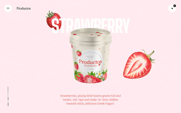 Productos - Food Website Template - Big, colorful design that keeps the focus on your products. Designed to scale startups into successful online stores. Great for small inventories.