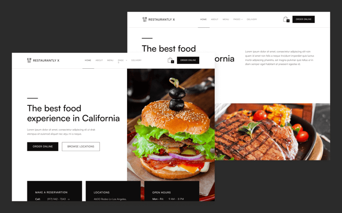 Restaurantly X - Restaurant Website Template - Presenting Restaurantly X, our top-notch Restaurant Webflow Template &amp; UI Kit created for modern restaurants looking to have a world class website. If you want to take your cafe, bar or restaurant to the next level, this is the template for you.