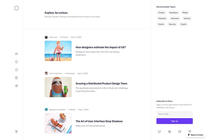 Mono — Multi Layout Blog Template - Mono is a news and magazine theme with a clean, modern design suitable for anyone who wants to share their story about ever-changing technology, the latest breaking news or the hottest products.