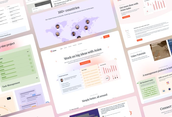 Axios — Project Management Template - Introducing Axios, the ultimate project management tool template designed to elevate your workflow efficiency. Crafted with precision and functionality in mind, Axios offers a seamless user experience for teams and individuals alike.