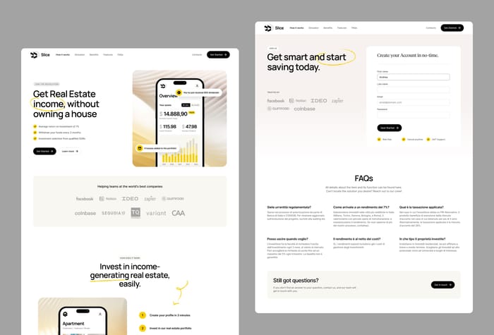 Slice — Real Estate Website - Introducing Slice – the sleek template made for your Real Estate venture. Elevate your business with a visually stunning and conversion-optimised design, made for forward-thinking Real Estate Innovators.