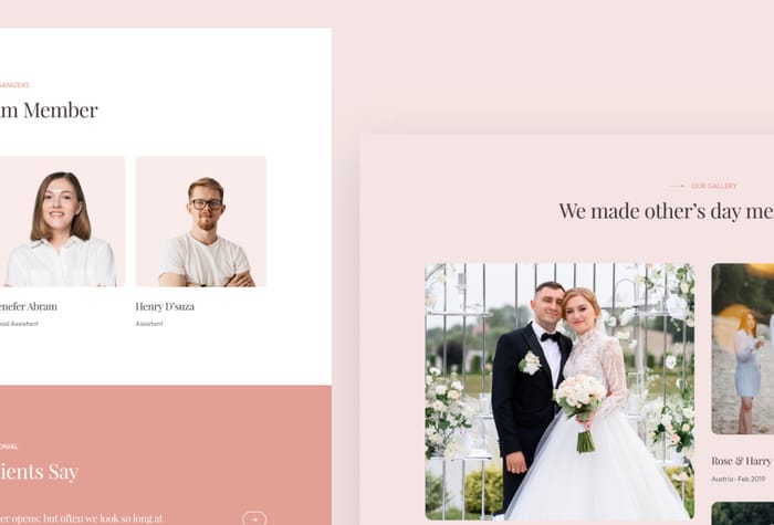 Loveline — Weddings Event Website - Juggling event clients without a website? Loveline’s complete templates help you book more weddings and corporate gigs faster. Focus on delighting clients while our mobile-friendly designs wow prospects.
