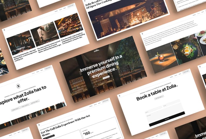 Zolia — Personal Website - Let images tell your story with Zolia's dynamic carousels, megatype and simplistic layout. Characterised by its minimalism and elegance, Zolia is perfect for any business, portfolio, agency, photography or personal website.