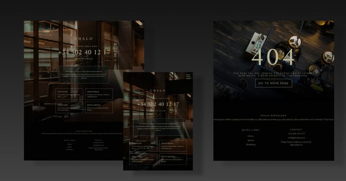 Chalo —  Restaurant Website - Introducing our high-end premium website template designed exclusively for upscale restaurants. Elevate your restaurant's online presence with a stunning website that seamlessly blends elegance with functionality.