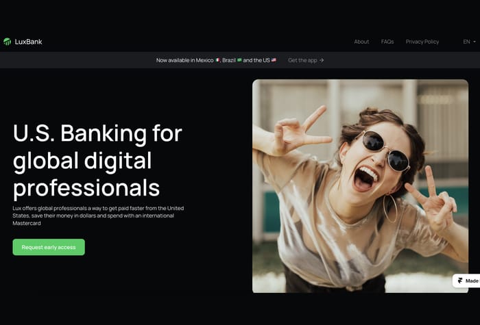 DigitalBanking — Landing page - A landing page for a digital banking institution showcasing interactive features of the company or product.
