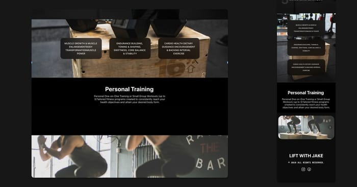 LiftwithJake — Fitness Template - Introducing the Ultimate Personal Trainer Website Template!