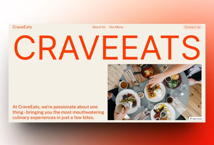 CraveEats — Restaurant Website - CraveEats is the ultimate solution for restaurant owners looking to create a captivating online presence. This template, meticulously crafted, offers everything you need to showcase your culinary excellence and engage your customers.