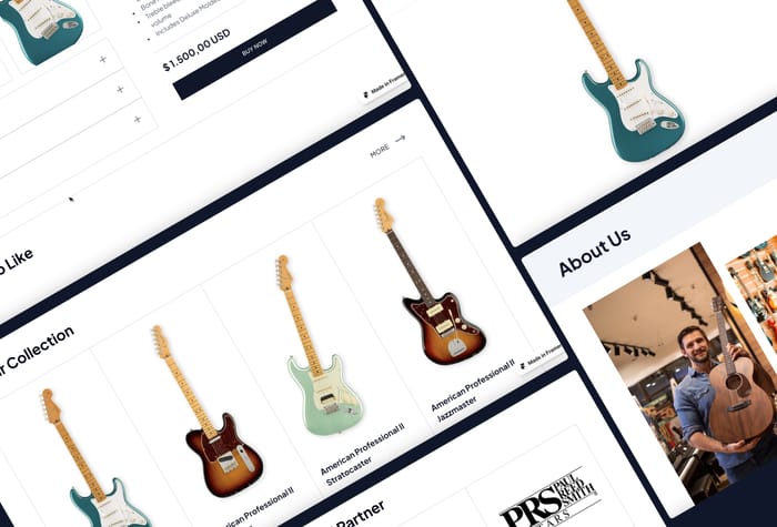 Crescendo – Guitar Business Website - Elevate Your Guitar Retail Business With Crescendo
Introducing the Crescendo Guitar Store Website Template – the ultimate digital platform designed to harmonize your guitar retail business with the online world. 
