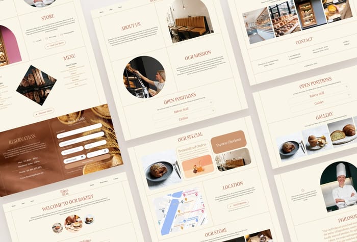 Bakes —  Bakery Template - Bakes is your recipe for a mouthwatering online bakery experience. This template combines minimalistic style, real culinary content, a captivating grid layout, and custom animations for a delightful, user-friendly website that showcases your bakery, restaurant, or café with irresistible charm.