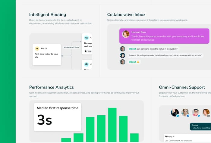 Resolva —  SaaS Website - Resolva is a Framer template crafted especially for SaaS products. Its easy-to-use navigation, combined with organized categories, helps visitors explore your offerings with ease. The design leans towards simplicity, ensuring everything is easy on the eyes and straightforward to understand.