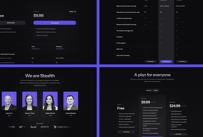 StealthAI — SaaS &amp; AI Website - StealthAI is a multi layout template for SaaS and AI companies that want to have a sleek modern look to their landing page. The template contains 14 unique pages to fit every use case.