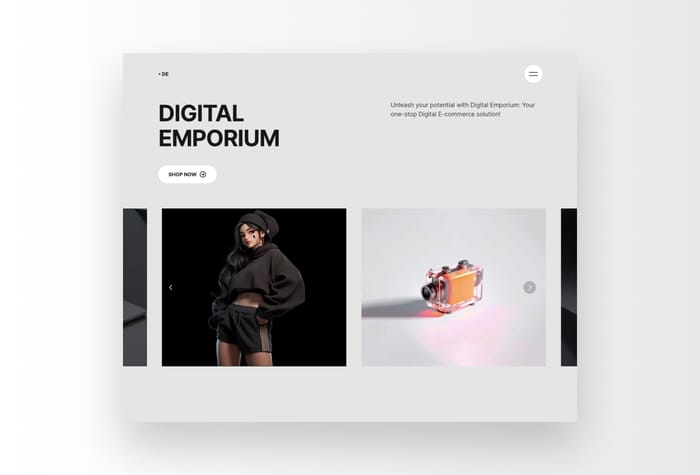 Demporium — Ecommerce Website - Demporium is a modern and minimalistic ecommerce template that empowers businesses to easily and manage a online store with the power of CMS and provide an exceptional shopping experiences.
