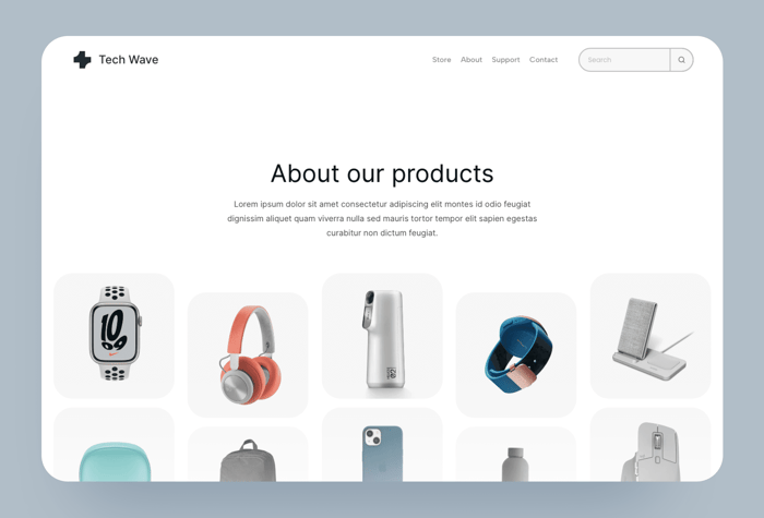 Tech Wave — Ecommerce Template for Framer - Tech Wave is a top-notch Ecommerce Template designed for modern brands seeking a standout online shop. With its sleek design, Tech Wave creates a contemporary and sophisticated digital storefront that impresses customers. 
