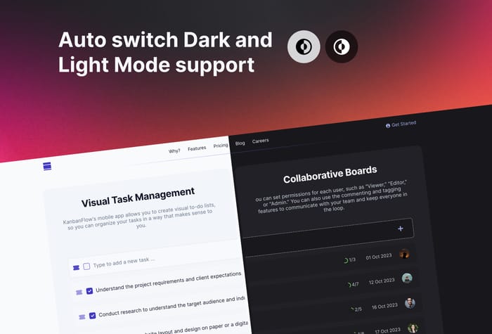 KanBanFlow — Modern SaaS Template - A landing page template that is ready for production use, designed specifically for your modern age SaaS.