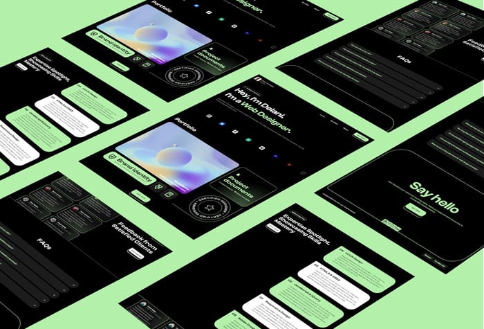 Delfolio — Sleek &amp; Modern Portfolio - Introducing a sleek and modern portfolio website template, designed to showcase your talents and projects in an elegant and professional manner, capturing attention and leaving a lasting impression.