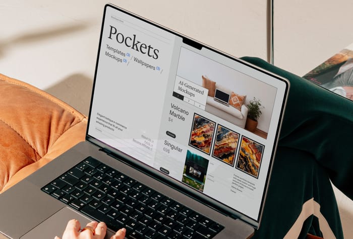 Pockets — Minimalist Product Showcase - Minimalist boutique design ensures the spotlight remains firmly on the showcased products, creating an elegant browsing experience.