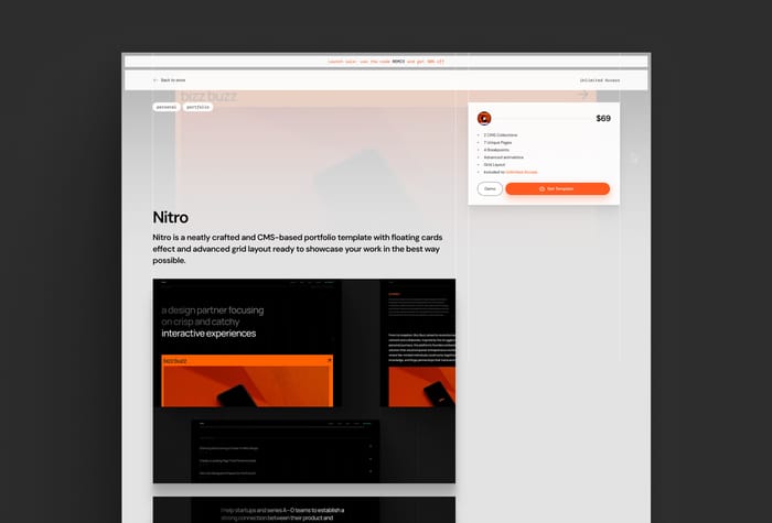 Delta — Creators Template - Delta is a free e-commerce Framer template made for creators and people who distribute digital assets online. It comes with light and dark modes and have built-in and seamless Lemon Squeezy integration.