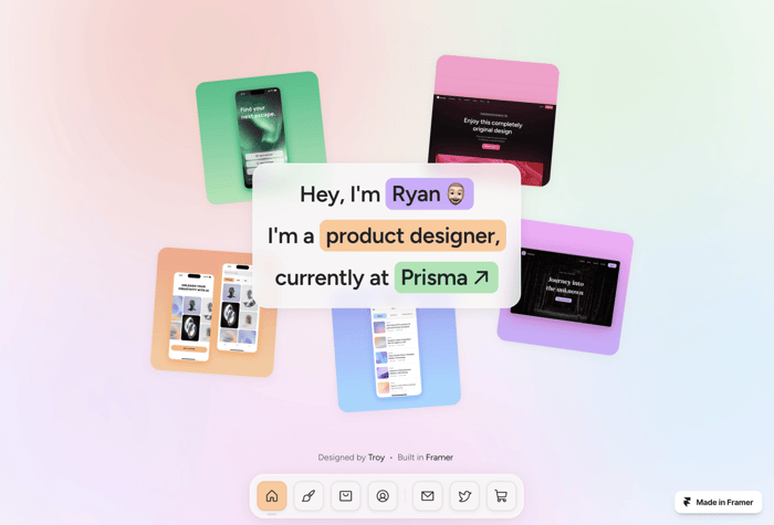 Prisma Portfolio - Showcase your creative work in style with the Prisma portfolio template. Featuring a sleek and highly customizable design, Prisma is ideal for designers, freelancers, and creatives.