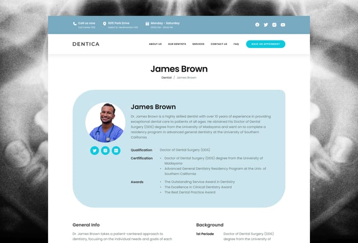 Dentica — Dental Clinic Template - Dentica is a premium Framer template designed for dentists and dental clinics. With its modern and sleek design, Dentica offers a professional and user-friendly experience for patients seeking dental services.