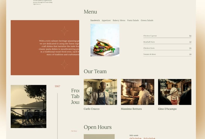 Sopranos — Restaurant Website - Sopranos: Our latest restaurant theme, embodying the allure of Italian flavors. Impress guests with rustic charm, tantalizing menu displays, and seamless reservation systems. Explore Sopranos for the perfect Italian dining experience!