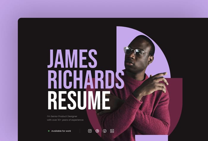 Jolle — Modern Resume - Modern and sleek Framer one-page template is perfect for anyone looking to showcase their resume, CV or personal portfolio. Clean and creative design makes it easy for visitors to navigate and to find the information they are looking for.