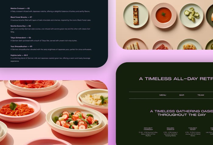 Gustafs — Landing Page template - A landing page template for a fictive fine dining restaurant and bar. It features brand, visuals, menu, reservation (OpenTable integration) and contact forms. You can use this template to launch your own culinary place.