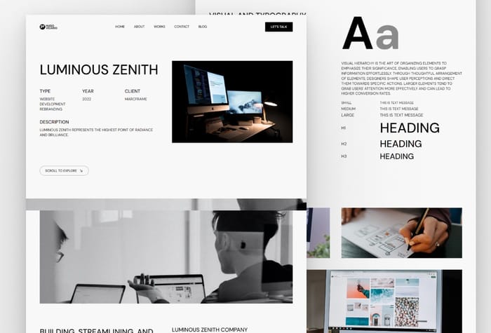 Hugo Vicario — Personal Portfolio Website - The Hugo Vicario Framer Template is the ideal choice for creatives seeking a strong online presence. Its sleek, responsive design highlights your work on all devices, offering a user-friendly experience for easy customization to match your style. 