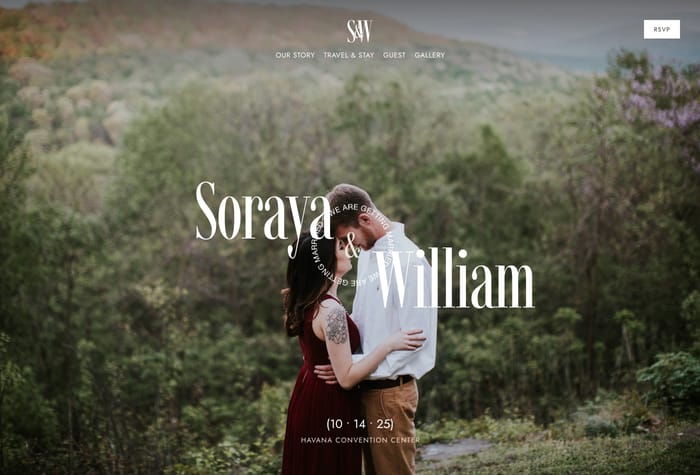 Soraya — Wedding Website Template - Capture the romance and elegance of your special day with Soraya - the enchanting Wedding Framer Template.