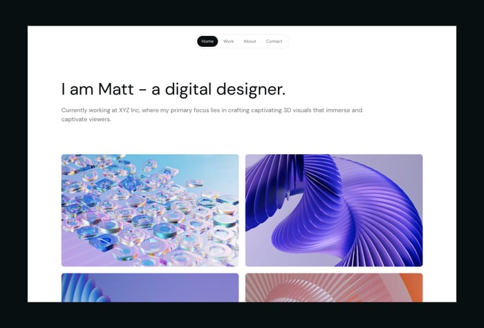Prismate —&nbsp;Modern Portfolio Template - Prismate is a modern, versatile portfolio template for Framer. It has a clean, customizable layout, and a built-in CMS collection, making it ideal for showcasing your work in an engaging, dynamic way.
