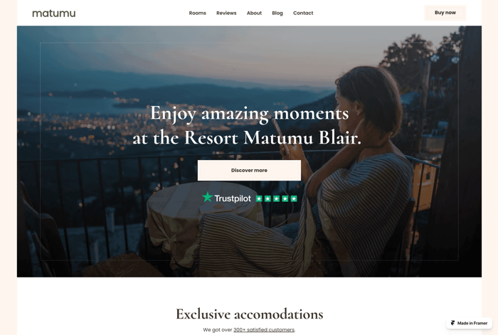 Matumu — Hotel and Resort Template - A beautifully designed website template.