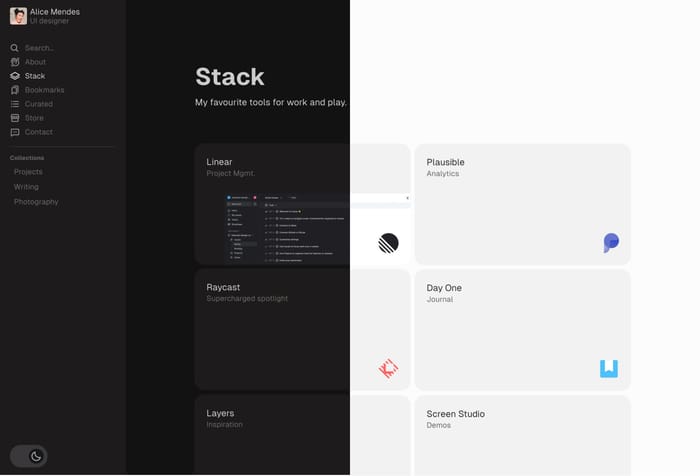 Peek — Personal Portfolio Template - A minimal personal website template to help you write, sell, and showcase your best work. Filled with delightful details and built to scale.