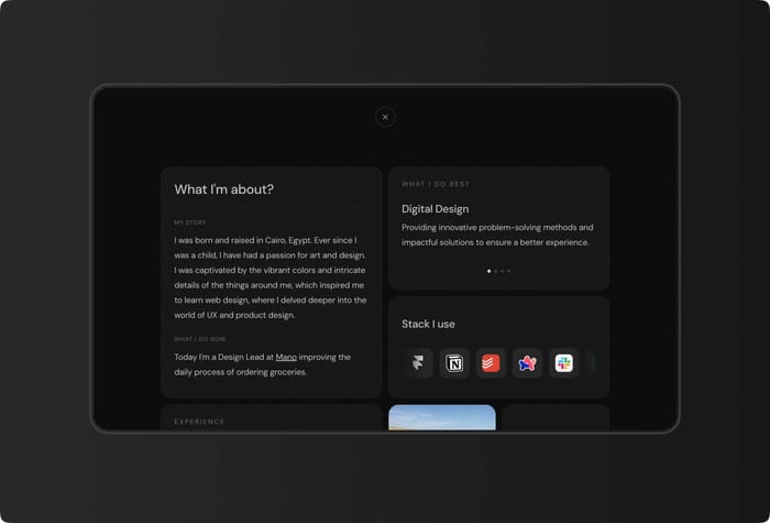 BentoX — Portfolio Template - BentoX is a portfolio template designed with a stunning &amp; trendy bento grid style made in Framer. It empowers you to create your online presence and proudly showcase your finest work.