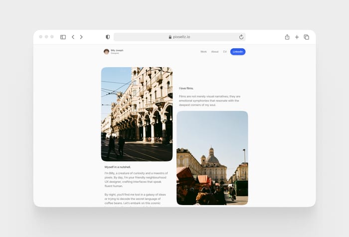 FirstAttempt — UX Portfolio - Unleash success with First Attempt Framer UX Portfolio—a game-changer for aspiring designers. Pinterest-inspired elegance, and sleek squircle components, guarantee a standout showcase.