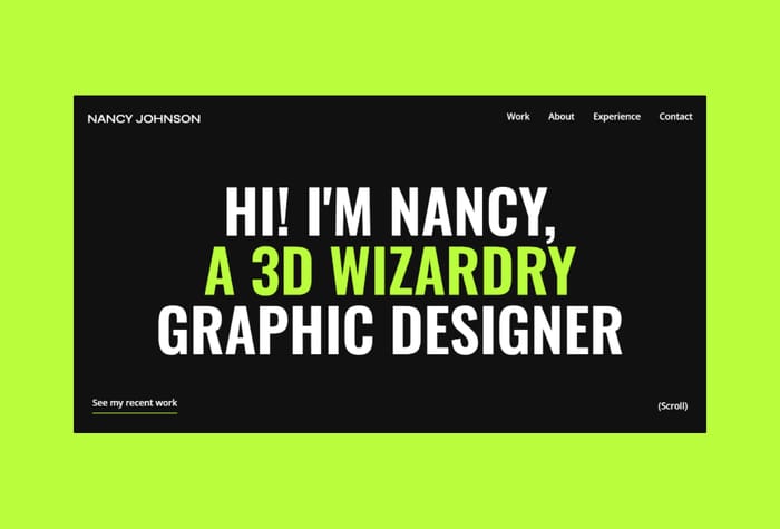 Artix — Personal Portfolio - Artix is a Framer portfolio template designed for artists, designers, and developers. It serves as a platform to showcase creative projects, work experiences, biography, and skills.