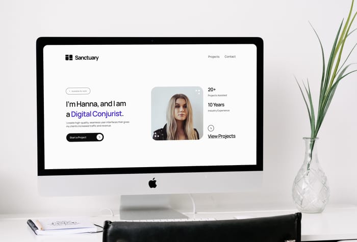 Sanctuary — Portfolio Template - Sanctuary is a high-quality Framer portfolio, built for designers &amp; developers. Anyone who dreams of working freelance needs an impressive, personal portfolio set up. With Sanctuary, you can get yours set up within the day.