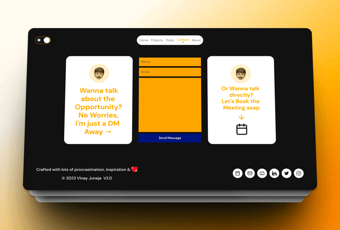 Bentolio —  Personal Portfolio Template - This template, inspired by bento grids, offers a sleek design with five essential pages (Home, Posts, Projects, Contact Me, About Me) and a user-friendly navigation menu. It also features a stylish light and dark mode, catering to those who appreciate structured aesthetics for a standout personal portfolio.