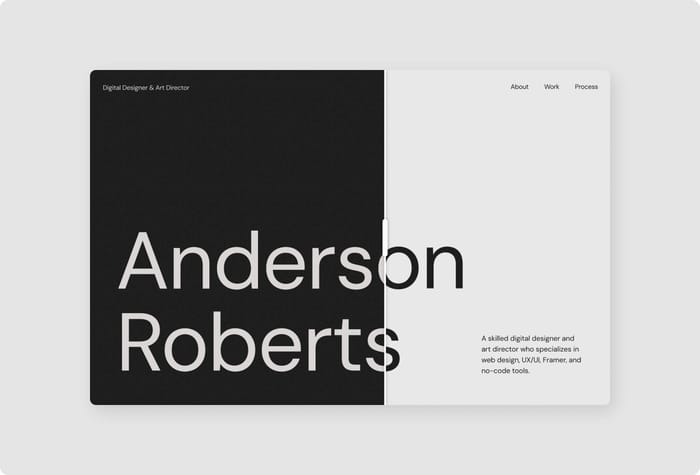 Sharm — Personal Framer Template - With Sharm, you can create a personalized website that highlights your work, skills, and experience. Whether you're a graphic designer, web designer, or freelance artist, you can easily customize your website with Sharm and make it stand out.