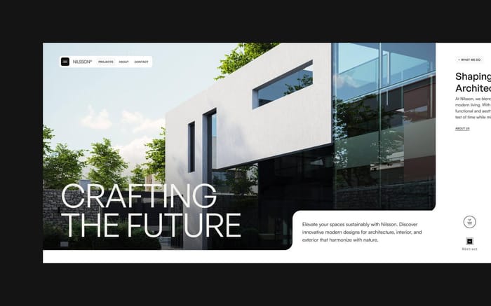 Nilsson - Architecture Website Template - Nilsson, a minimal Architecture Webflow Template tailored for your architecture and architectural firm's online presence. This template features all the necessary components to construct a flawless online platform for your architecture company.