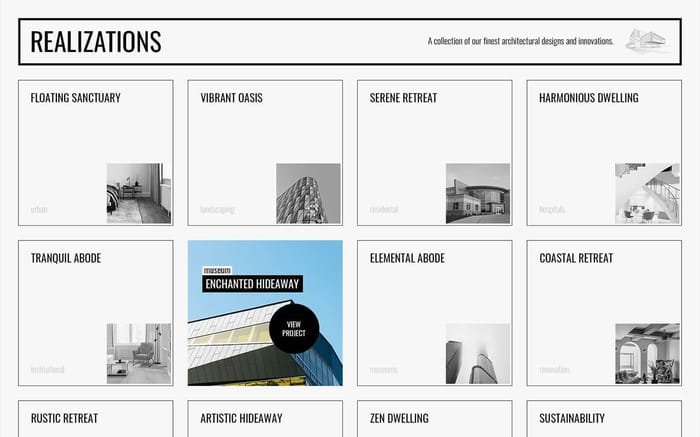 Ark - Architecture Website Template - ARK is an architecturally-inspired Webflow template, blending sleek design with intuitive layout. It's perfect for creating visually stunning and versatile websites for architectural projects and firms.